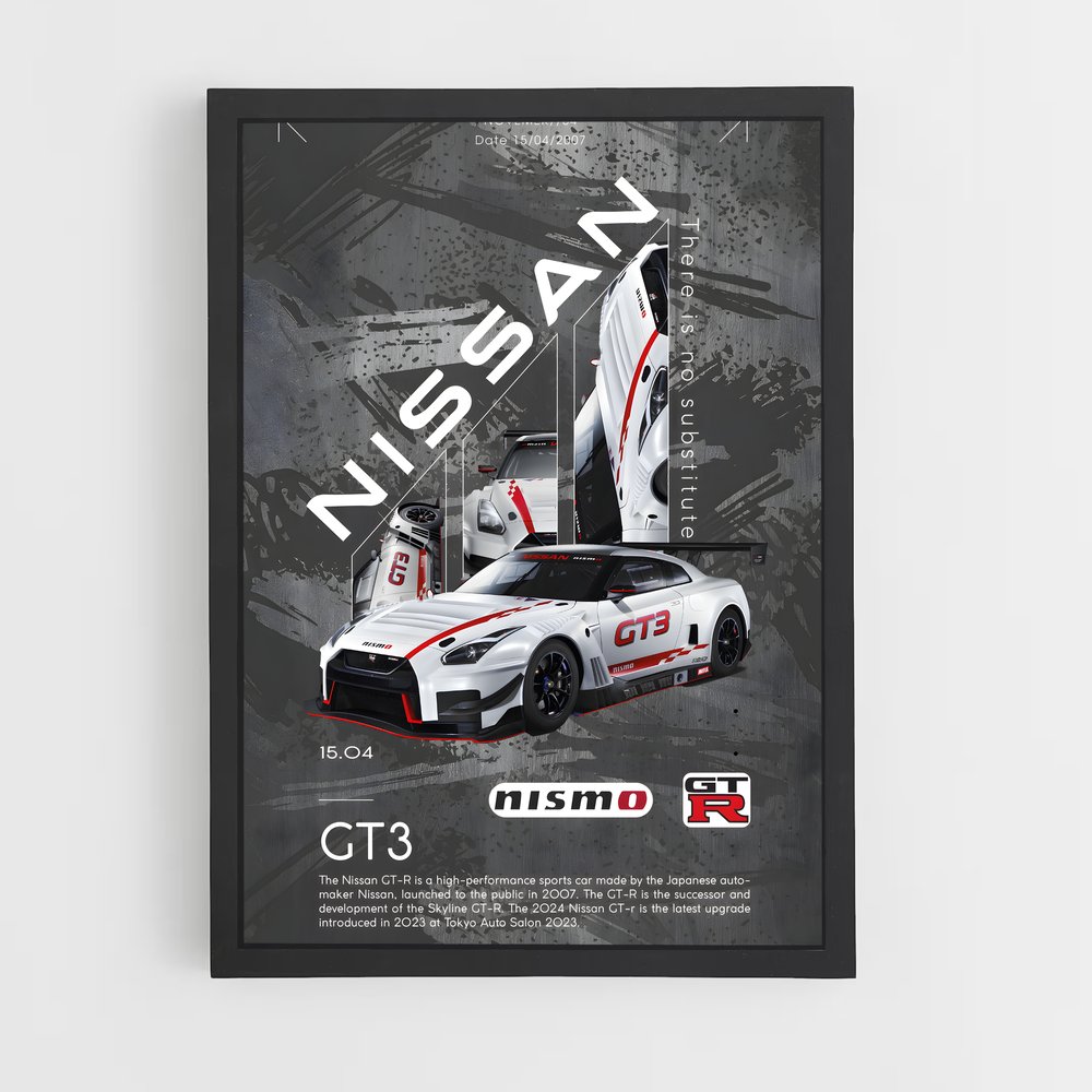 Poster Livery de Course GT3 – affiche Nissan (vue 2)